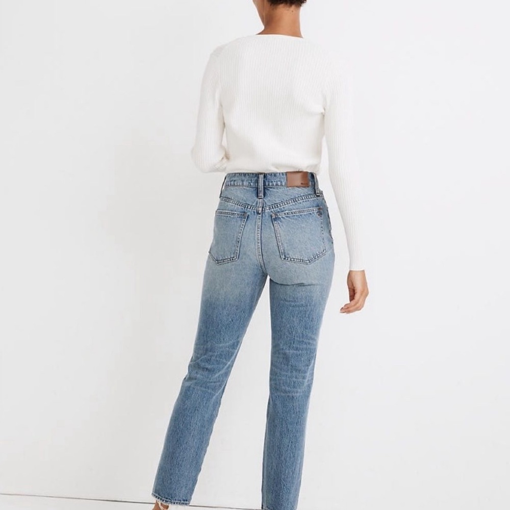 Madewell Perfect Vintage Straight Jeans Sz 27 - Picture 2 of 7